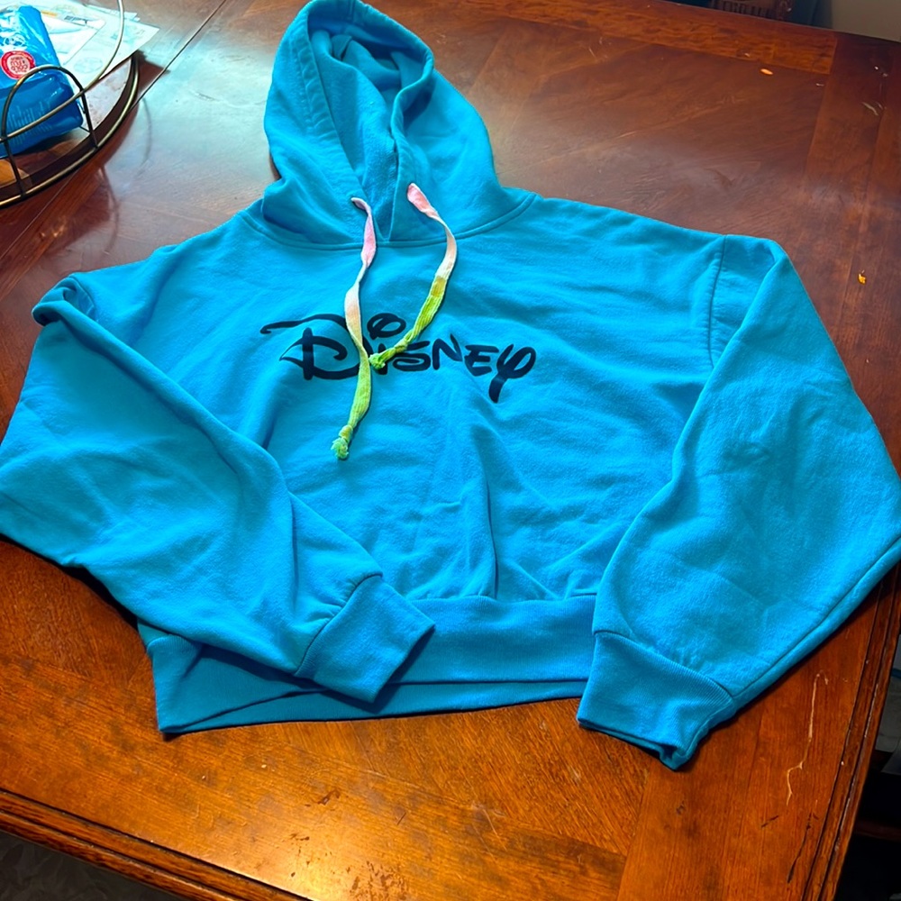 Cropped hoodie with Disney logo